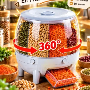360° DÖNER 6 BÖLMELİ ORGANİZER